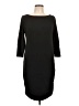 Veronica M. Solid Black Casual Dress Size L - photo 1