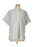 St. John Stripes Silver Short Sleeve Blouse Size L - photo 1