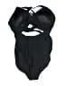 EOMENIE Solid Black One Piece Swimsuit Size M - photo 2