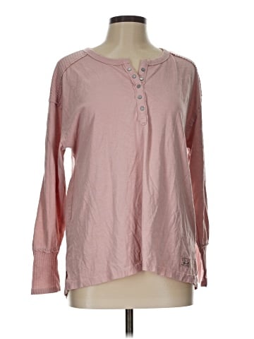 Seven7 Long Sleeve Henley (view 1)