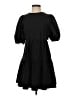 Zara Solid Black Casual Dress Size S - photo 1
