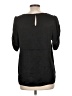Naked Zebra 100% Polyester Black Short Sleeve Blouse Size L - photo 2
