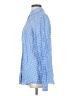 J. McLaughlin Checkered-gingham Blue Long Sleeve Button-Down Shirt Size S - photo 5