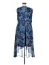 Chaps 100% Polyester Paisley Blue Cocktail Dress Size 16W - photo 2
