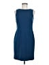 Ann Taylor Solid Blue Cocktail Dress Size 6 (petite) - photo 1
