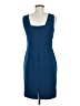 Ann Taylor Solid Blue Cocktail Dress Size 6 (petite) - photo 2