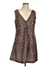 Unbranded 100% Polyester Animal Print Brown Casual Dress Size L - photo 1