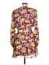 o.p.t 100% Polyester Floral Purple Cocktail Dress Size L - photo 2