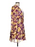 o.p.t 100% Polyester Floral Purple Cocktail Dress Size L - photo 4