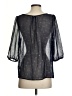 Umgee 100% Polyester Print Blue Black 3/4 Sleeve Blouse Size S - photo 2