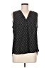 Vince Camuto 100% Polyester Polka Dots Black Sleeveless Blouse Size M - photo 1