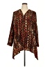 Catherines 100% Polyester Brown 3/4 Sleeve Blouse Size 2X - photo 1