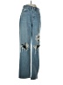 Madewell 100% Cotton Graphic Blue Jeans Size 24 waist - photo 1