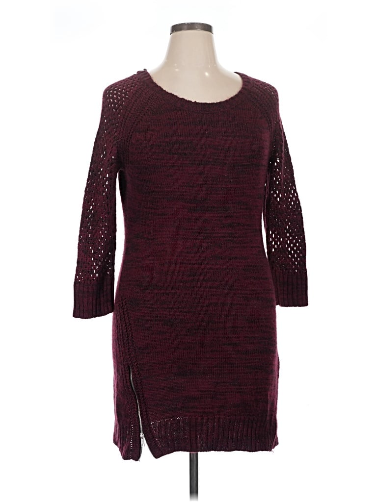 Pre-owned Maurices Casual Dress In Burgundy