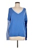 Whisper by Brodie Color Block Blue Pullover Sweater Size M - photo 1