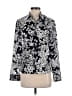 Burberry 100% Silk Paisley Black Silk Button Down Size 2 - photo 1