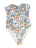 Unbranded Print Blue One Piece Swimsuit Size L - photo 1