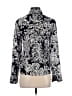 Burberry 100% Silk Paisley Black Silk Button Down Size 2 - photo 2