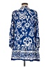 Zara Blue 3/4 Sleeve Blouse Size M - photo 2