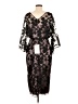JS Collections 100% Polyester Black Purple Cocktail Dress Size 6 - photo 2