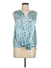 Chico's 100% Polyester Blue Sleeveless Blouse Size Med (1) - photo 1