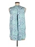 Chico's 100% Polyester Blue Sleeveless Blouse Size Med (1) - photo 2