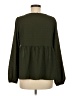 Shein 100% Polyester Green Long Sleeve Blouse Size 6 - photo 2