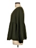 Shein 100% Polyester Green Long Sleeve Blouse Size 6 - photo 5