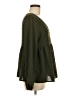 Shein 100% Polyester Green Long Sleeve Blouse Size 6 - photo 4