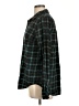 Old Navy 100% Cotton Plaid Green Long Sleeve Button-Down Shirt Size L - photo 5