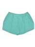 Unbranded 100% Polyester Solid Teal Shorts Size 2X - photo 1