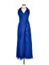 David's Bridal 100% Polyester Blue Cocktail Dress Size 8 - photo 1
