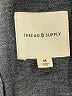 Thread & Supply 100% Polyester Plaid Gray Fleece Size M - photo 6