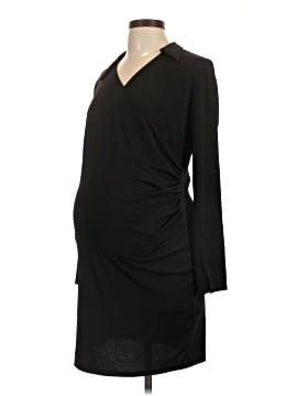 h and m maternity dresses H&M MAMA - Dark green MAMA Draped dress - Size: XXL