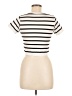 Assorted Brands Stripes Ivory Short Sleeve Top Size M - photo 2