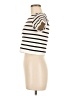 Assorted Brands Stripes Ivory Short Sleeve Top Size M - photo 5