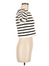 Assorted Brands Stripes Ivory Short Sleeve Top Size M - photo 4