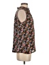 Ann Taylor LOFT Floral Black Sleeveless Blouse Size XS (estimated) - photo 4