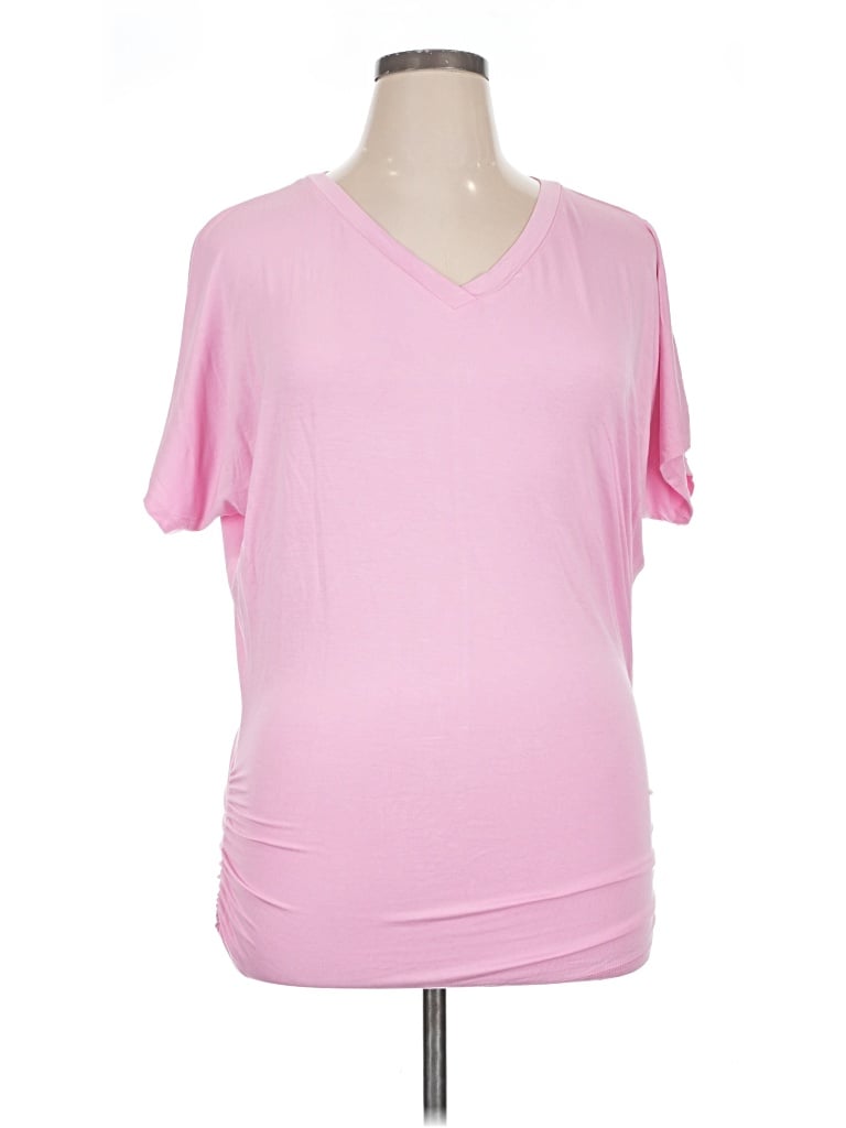 Pre-owned Made By Johnny Short Sleeve T-shirt In Pink