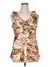 Spense 100% Polyester Brown Sleeveless Blouse Size XL - photo 1