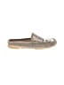 Donald J Pliner Metallic Gray Tan Flats Size 9 1/2 - photo 1