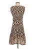 Unbranded Chevron-herringbone Brown Casual Dress Size S (estimated) - photo 2