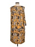 Robert Louis Print Yellow Casual Dress Size L - photo 2