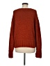 Point Sur Solid Orange Pullover Sweater Size M - photo 2