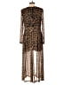 Crazy Train Animal Print Brown Jumpsuit Size S - photo 2