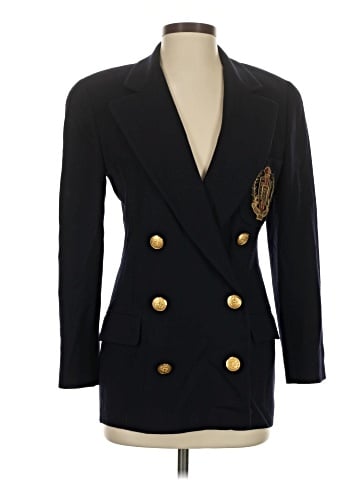 Linda Allard Ellen Tracy Wool Blazer (view 1)