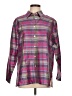 Napa Valley Plaid Purple Long Sleeve Button-Down Shirt Size L - photo 1