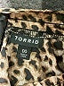 Torrid 100% Polyester Animal Print Brown Long Sleeve Blouse Size Med Plus (00) - photo 7