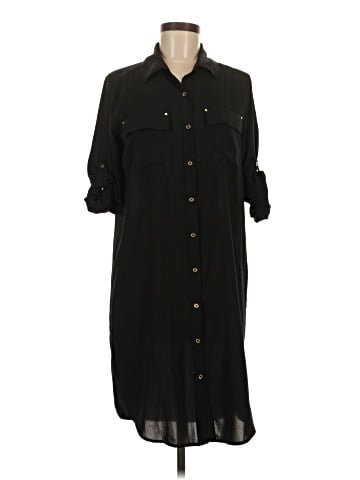 Calvin Klein 3/4 Sleeve Button-Down Shirt (view 1)