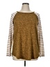 Reba Brown Gold Pullover Sweater Size XL - photo 1